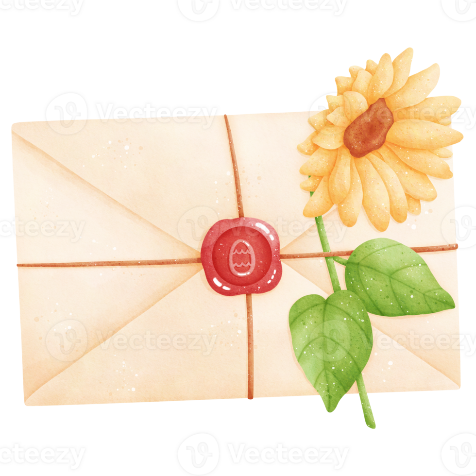 waterverf Pasen mail illustratie png