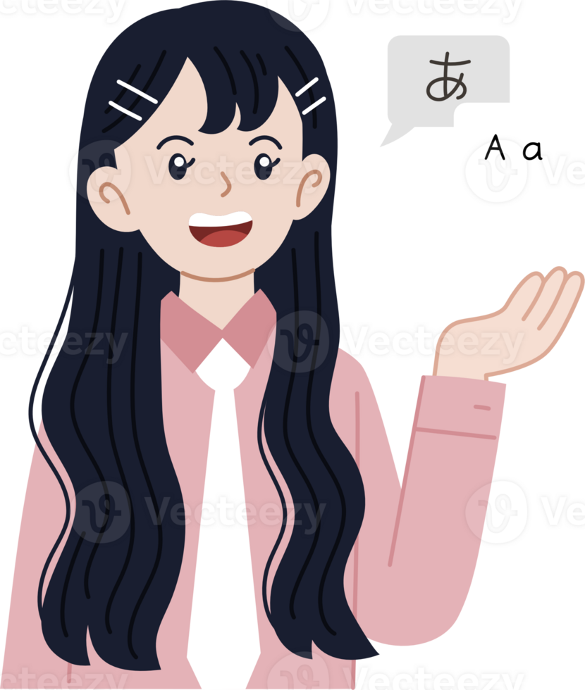 cute language interpreter cartoon character png