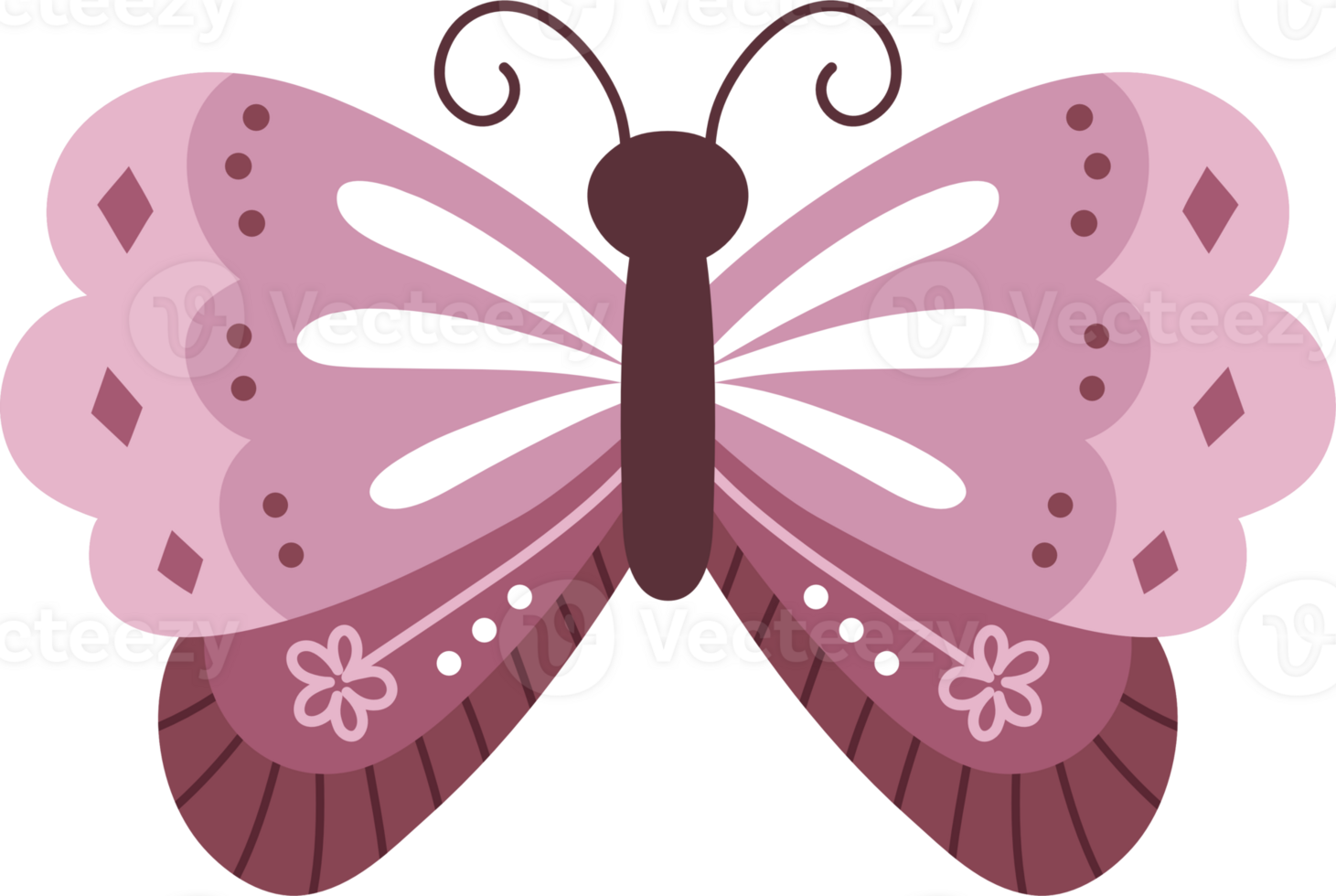 moth butterfly doodle illustration png