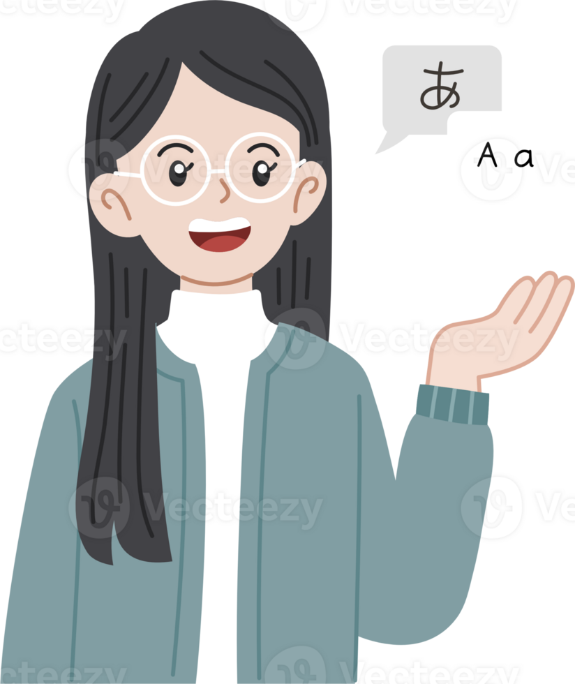 cute language interpreter cartoon character png