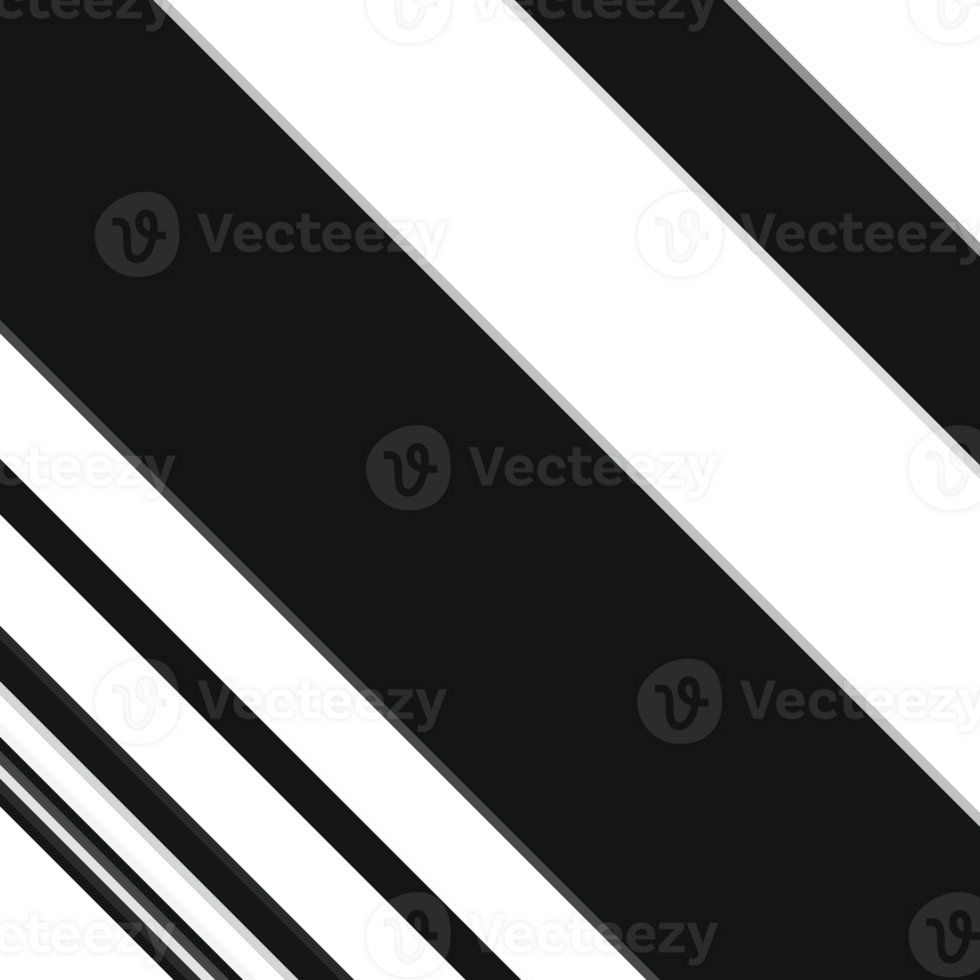 Black striped abstract overlay. Motion effect. PNG graphic illustration with transparent background.