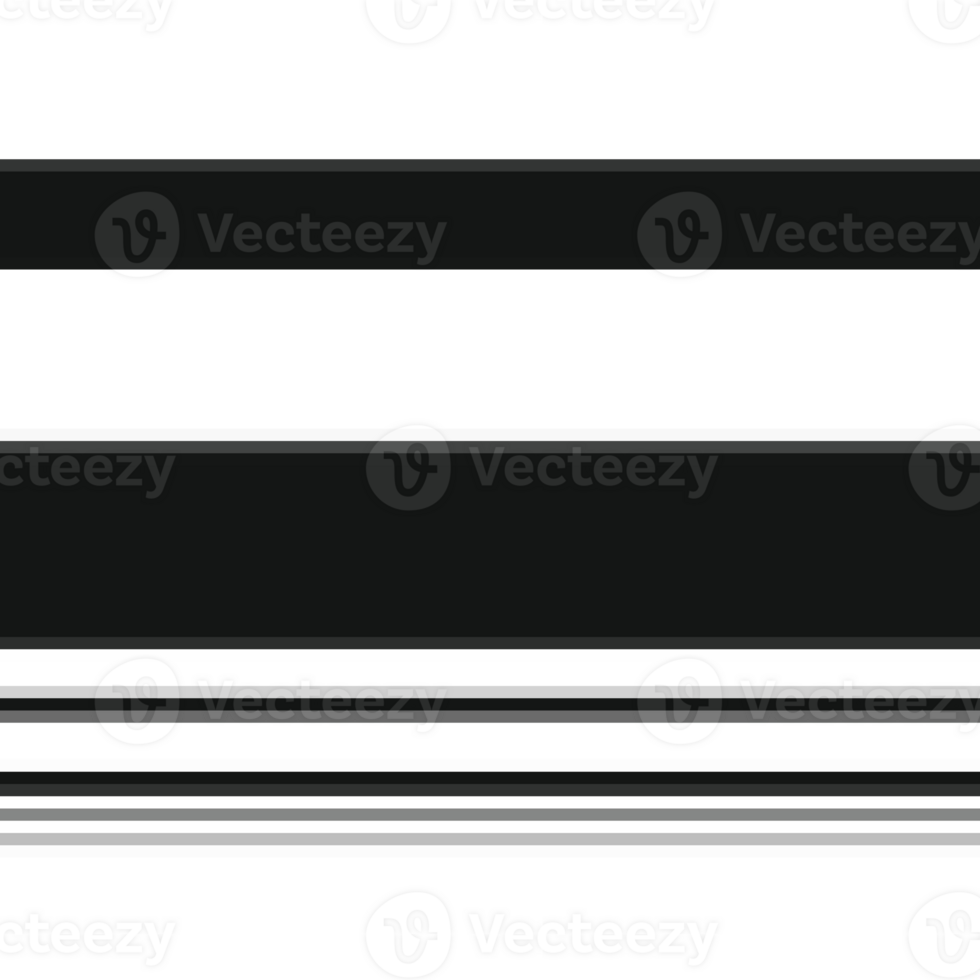Black striped abstract overlay. Motion effect. PNG graphic illustration with transparent background.