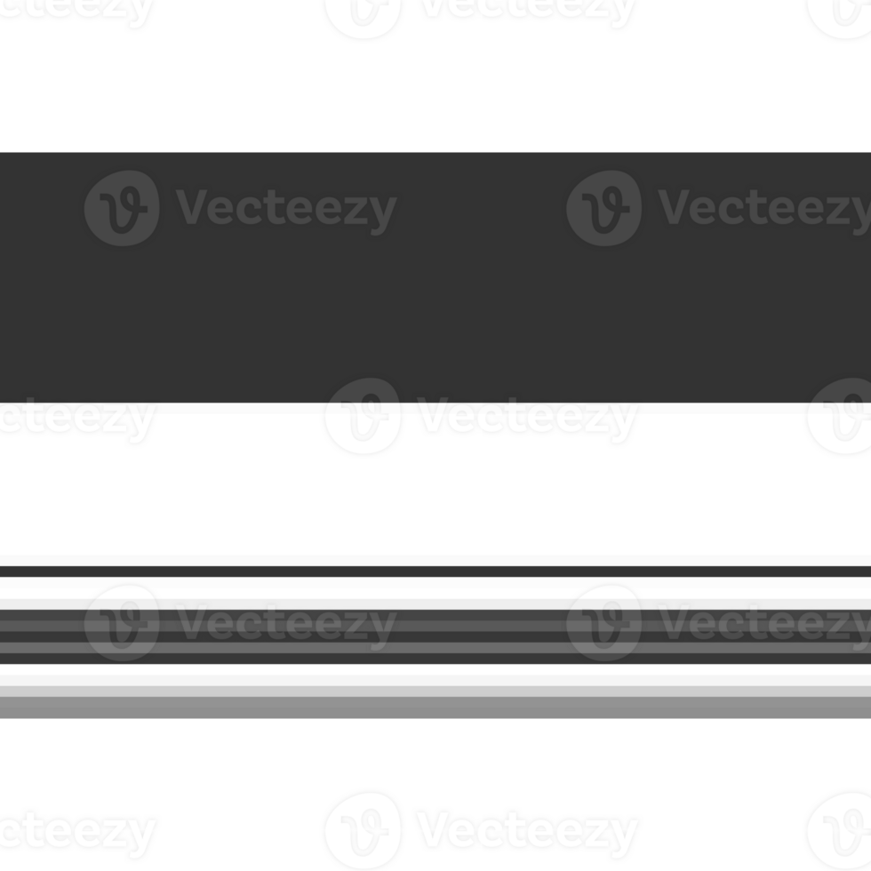 Black striped abstract overlay. Motion effect. PNG graphic illustration with transparent background.