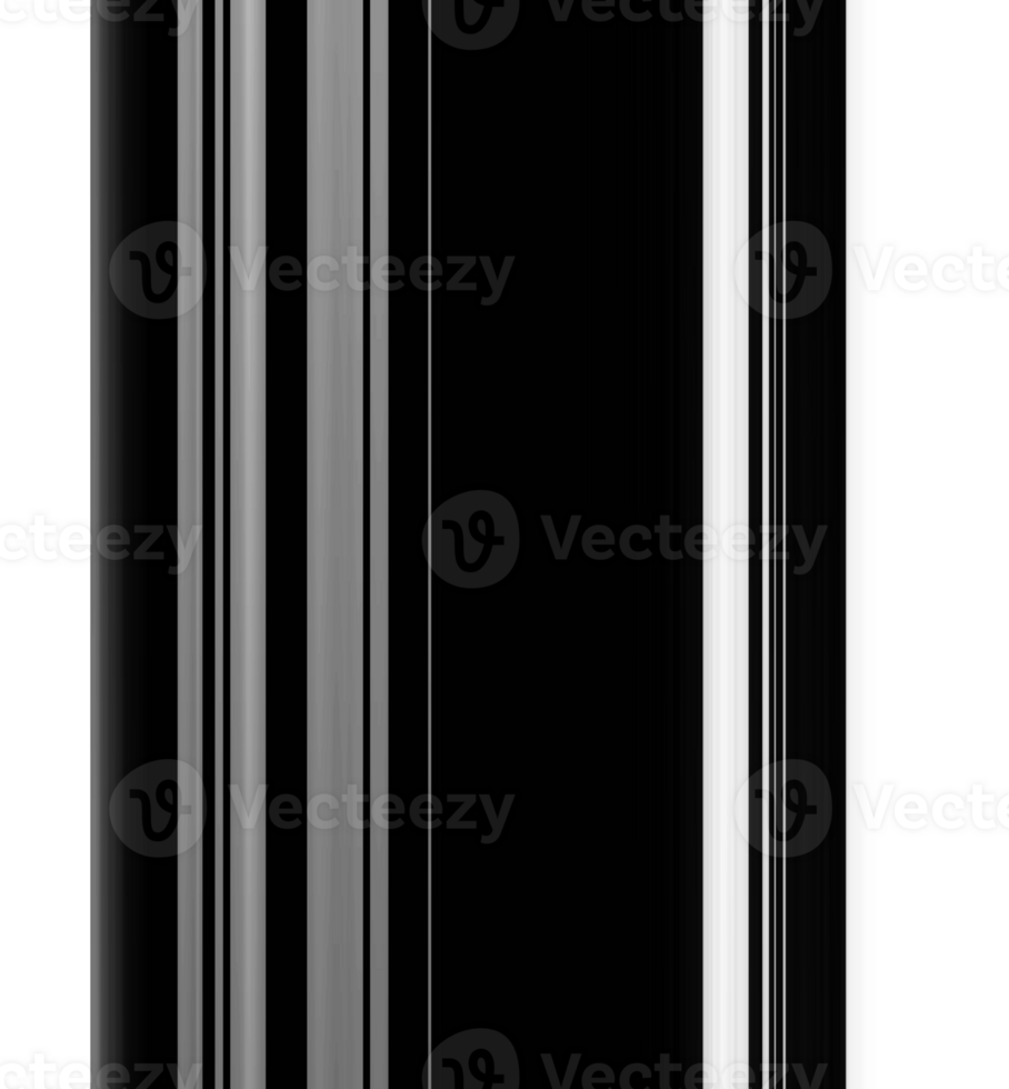 Black striped abstract overlay. Motion effect. PNG graphic illustration with transparent background.