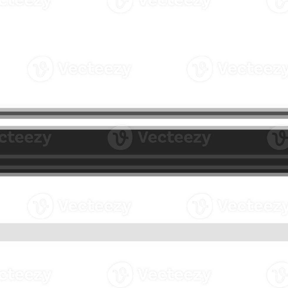 Black striped abstract overlay. Motion effect. PNG graphic illustration with transparent background.