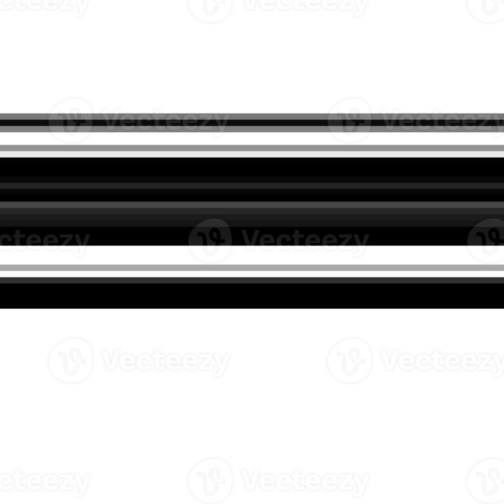 Black striped abstract overlay. Motion effect. PNG graphic illustration with transparent background.