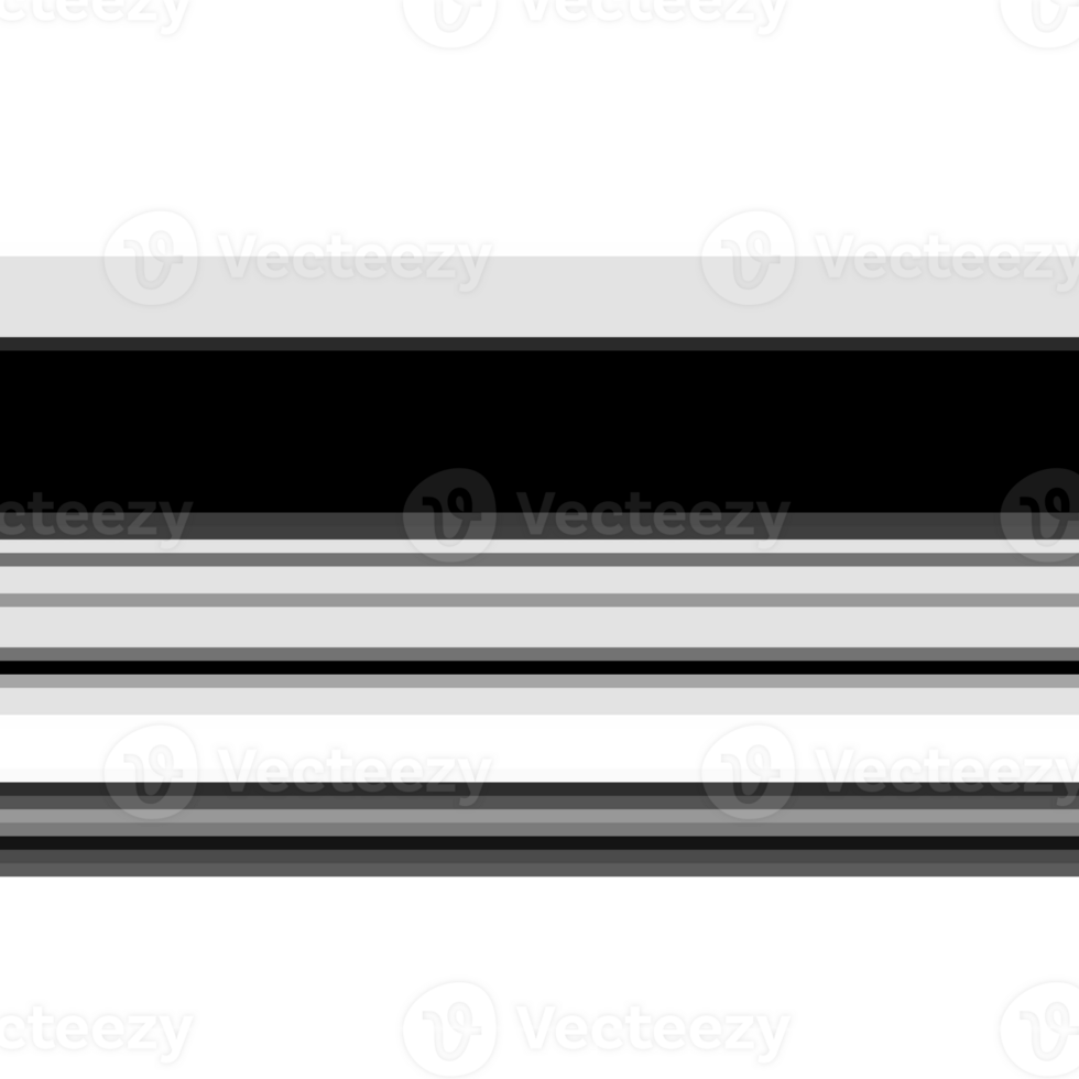 Black striped abstract overlay. Motion effect. PNG graphic illustration with transparent background.