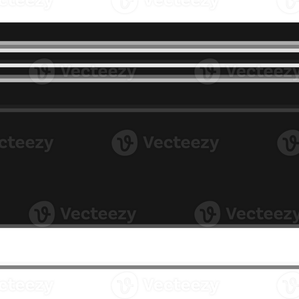 Black striped abstract overlay. Motion effect. PNG graphic illustration with transparent background.
