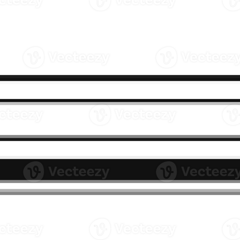 Black striped abstract overlay. Motion effect. PNG graphic illustration with transparent background.
