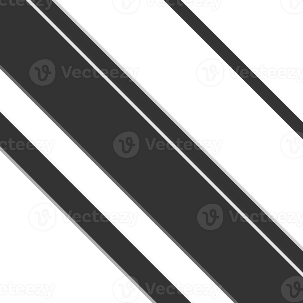 Black striped abstract overlay. Motion effect. PNG graphic illustration with transparent background.