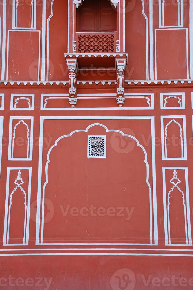 Wall in City palace, Jaipur, India photo