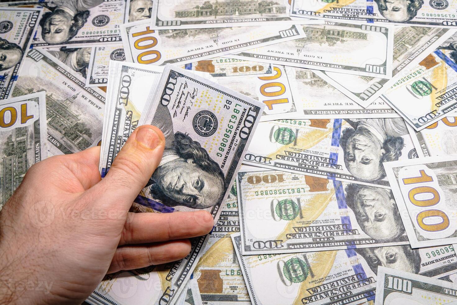Banknote US currency American dollars as a symbol of prosperity and success in business and affairs photo
