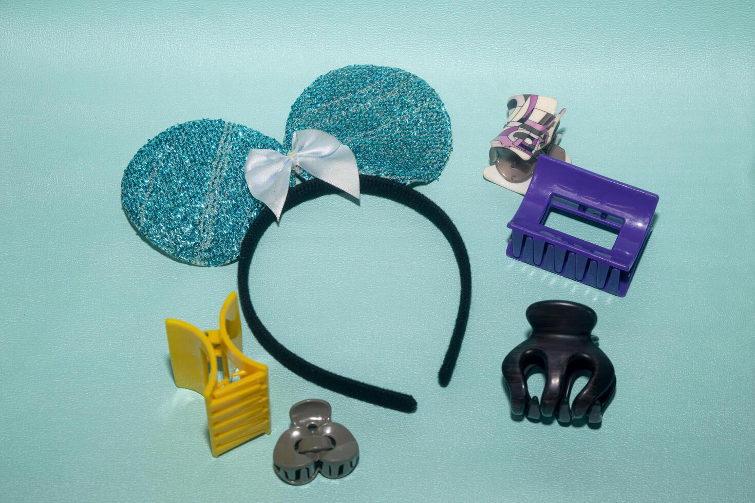set of hair clips photo