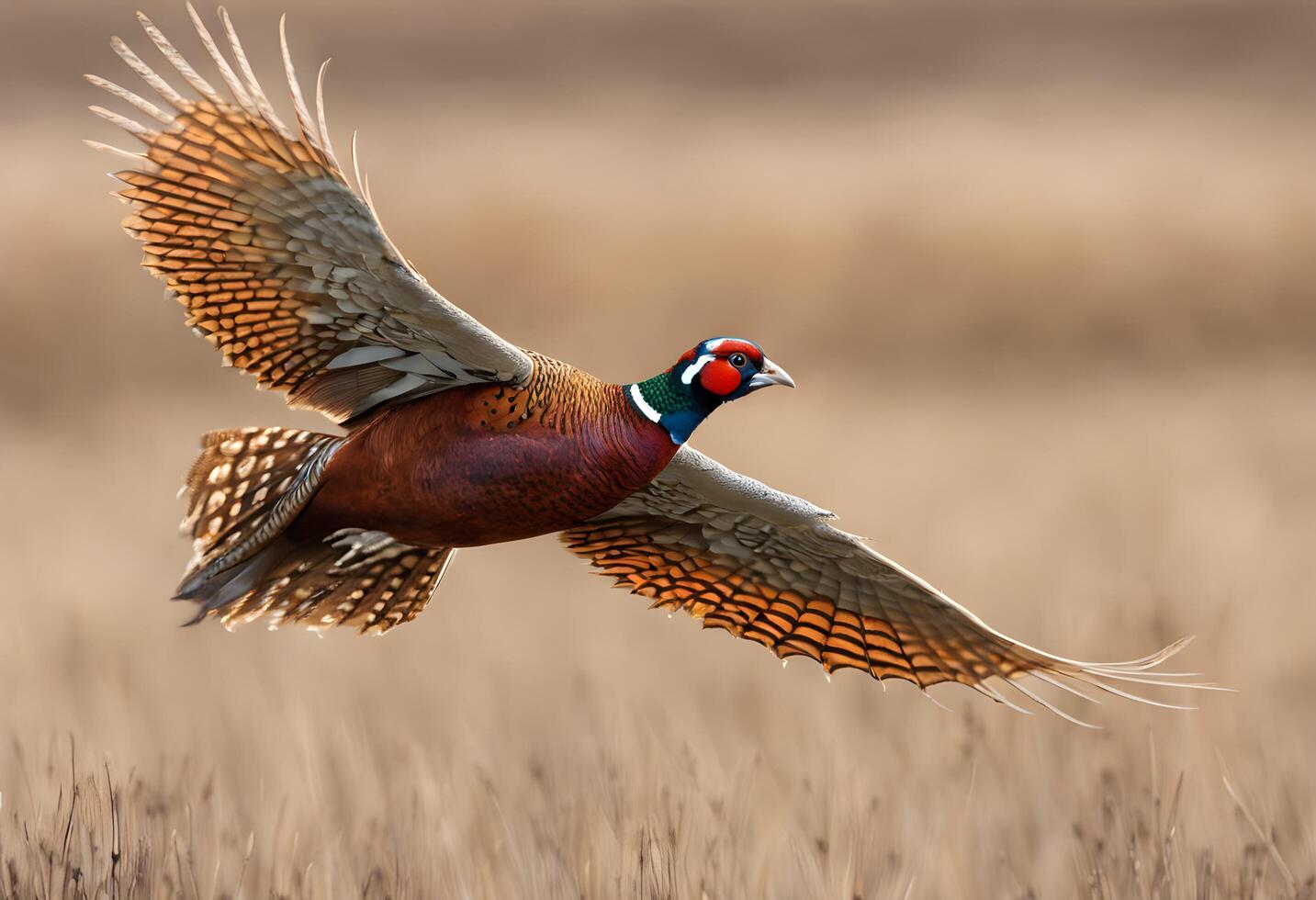 AI generated A close up of  a Pheasant photo