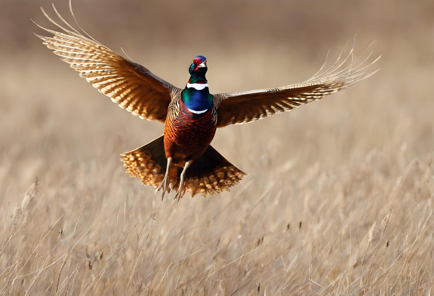 AI generated A close up of  a Pheasant photo