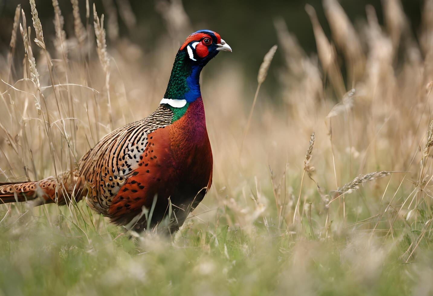 AI generated A close up of  a Pheasant photo