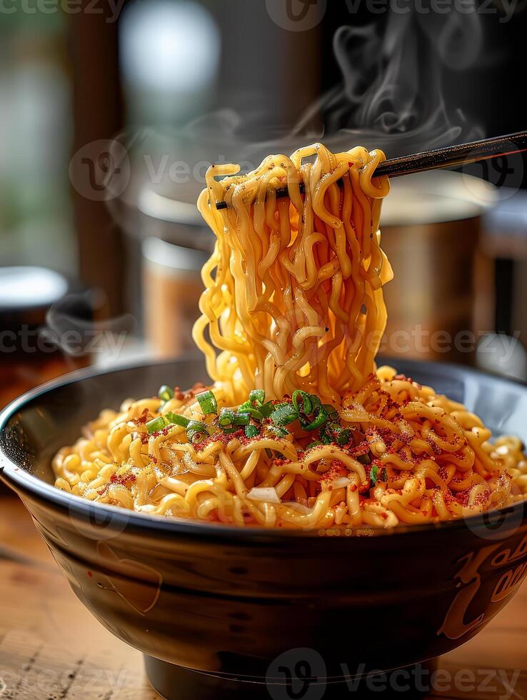 AI generated instant japanese noodle photo