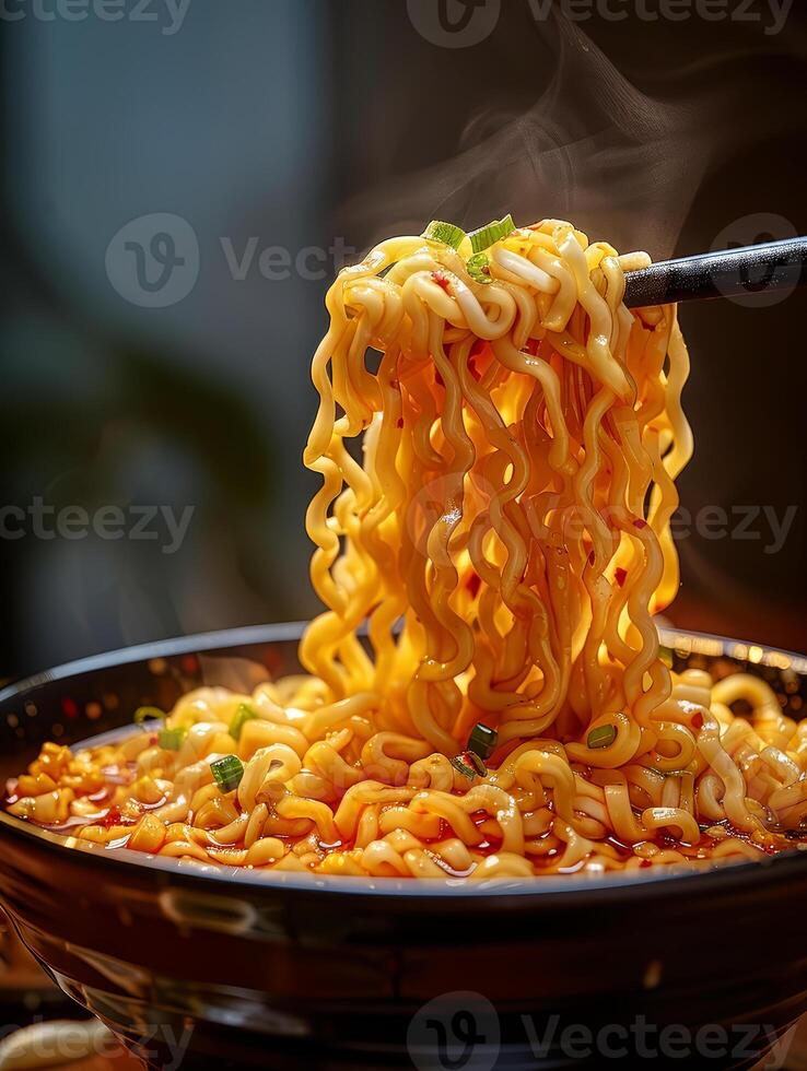 AI generated instant japanese noodle photo