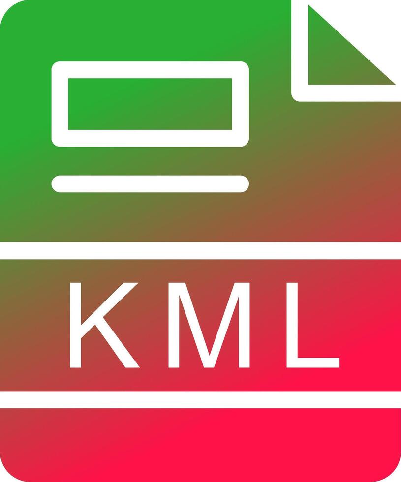 KML Creative Icon Design vector