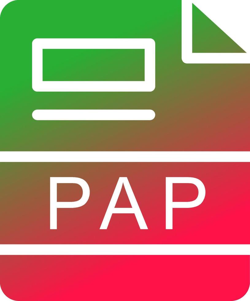 PAP Creative Icon Design vector