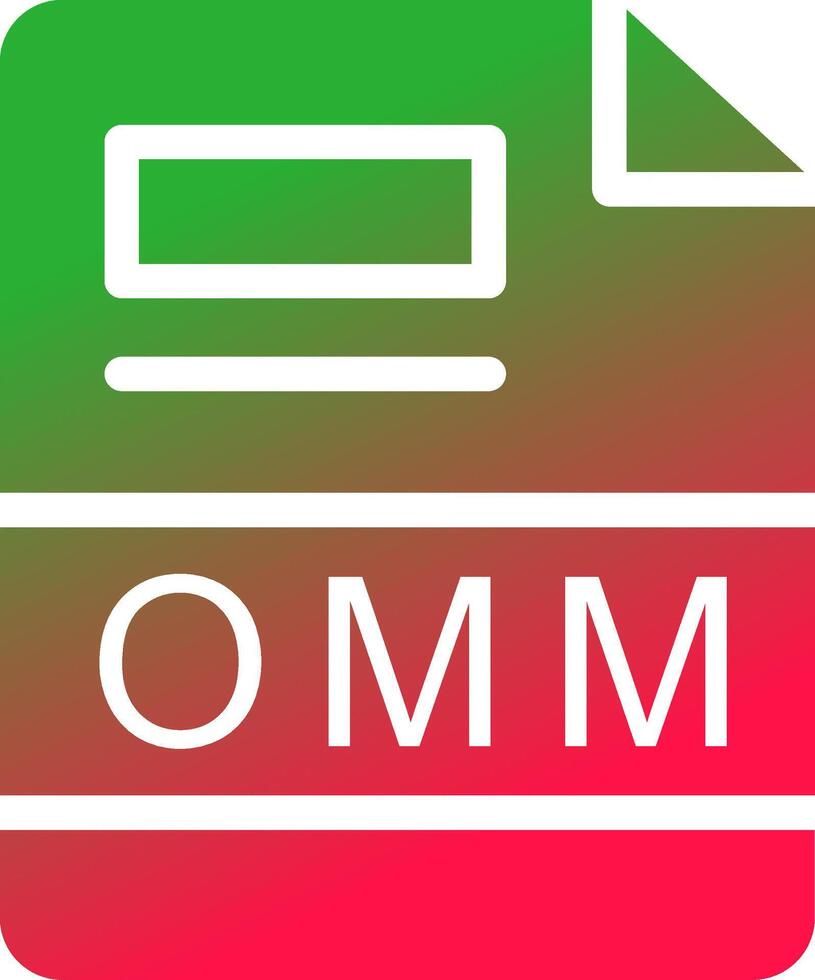 OMM Creative Icon Design vector