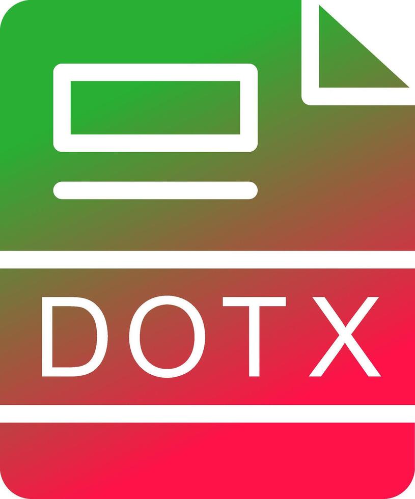 DOTX Creative Icon Design vector
