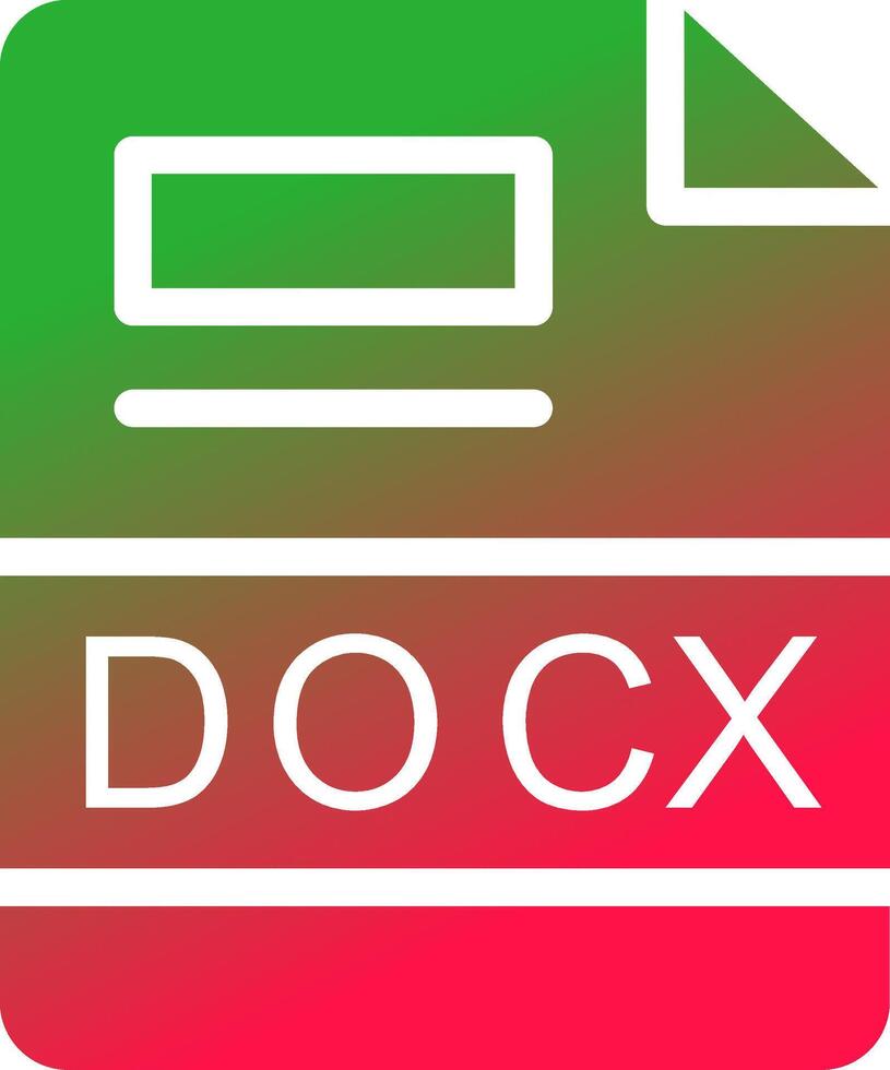 DOCX Creative Icon Design vector