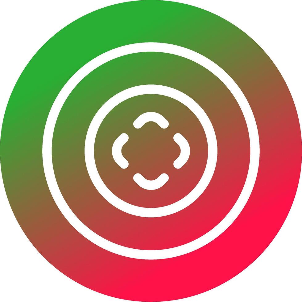 Bullseye Creative Icon Design vector