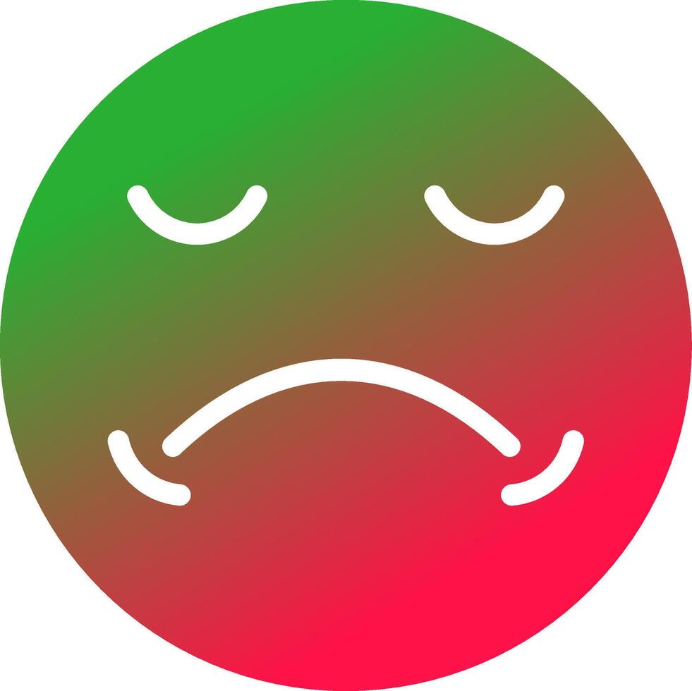 Sad Creative Icon Design vector