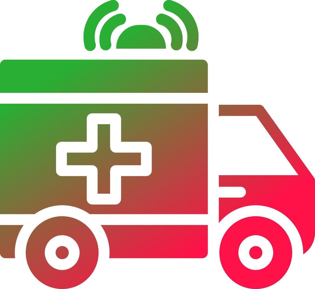 Ambulance Creative Icon Design vector