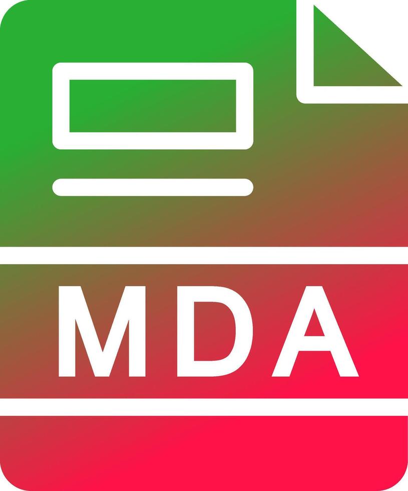 MDA Creative Icon Design vector