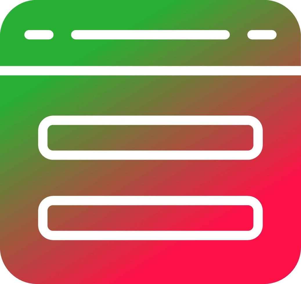Glyph Gradient Design vector