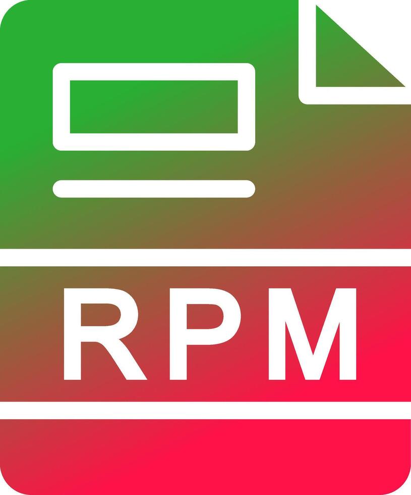 RPM Creative Icon Design vector