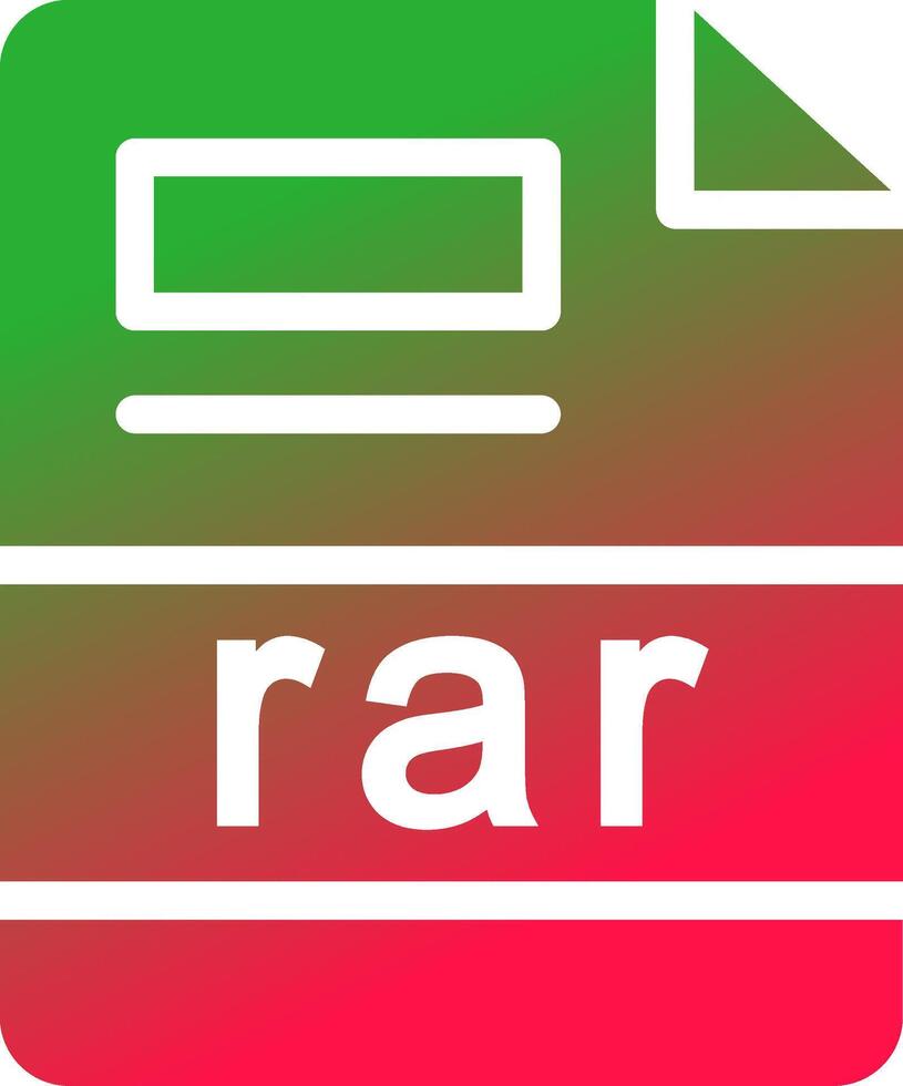 rar Creative Icon Design vector