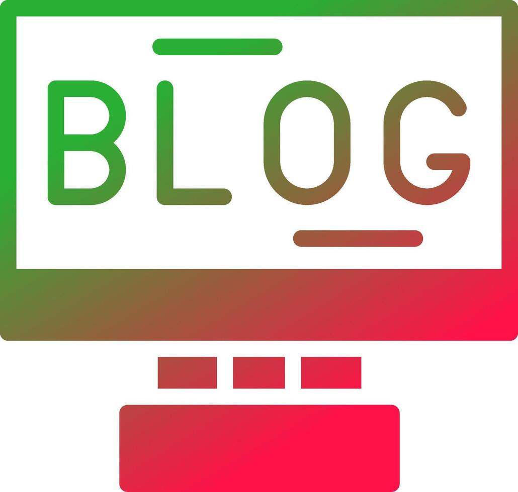 Blogging Creative Icon Design vector