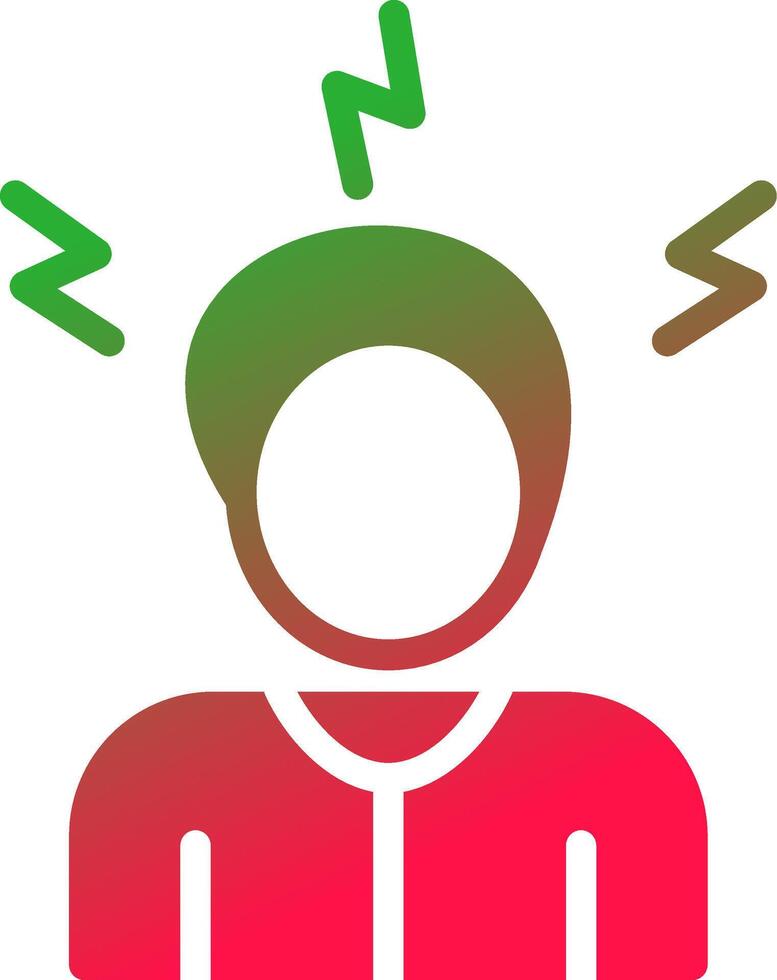 Stress Creative Icon Design vector