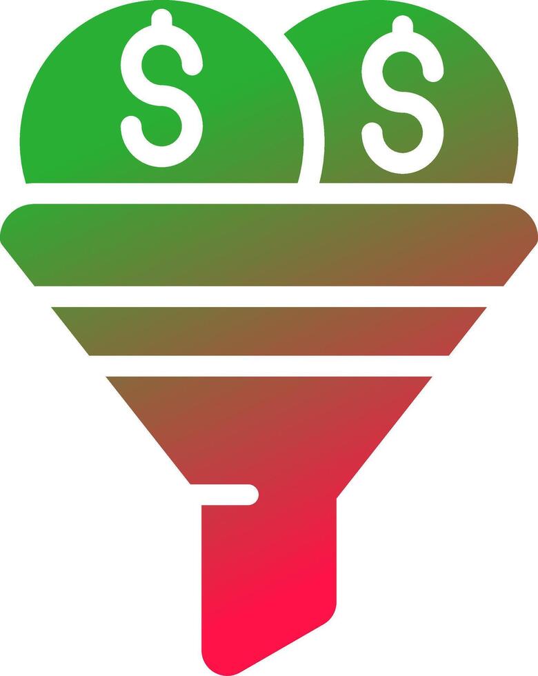 Sales Funnel Creative Icon Design vector