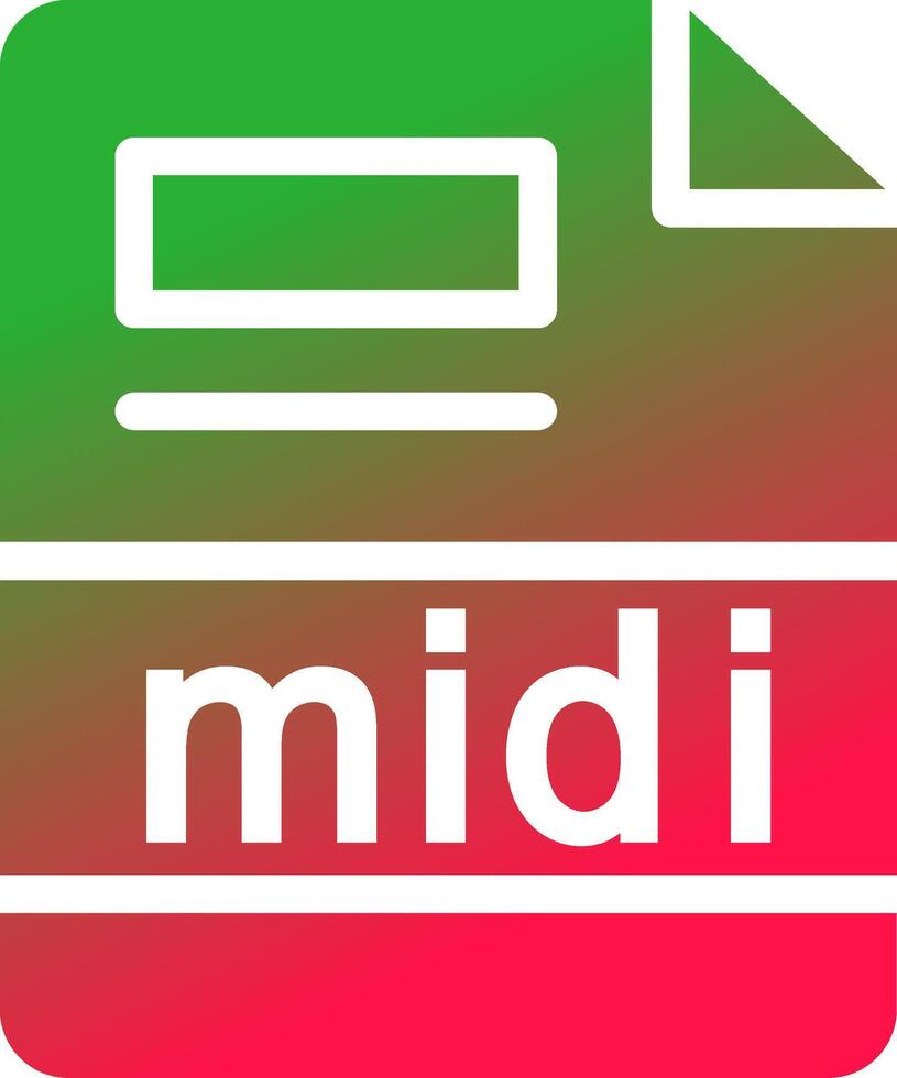 midi Creative Icon Design vector