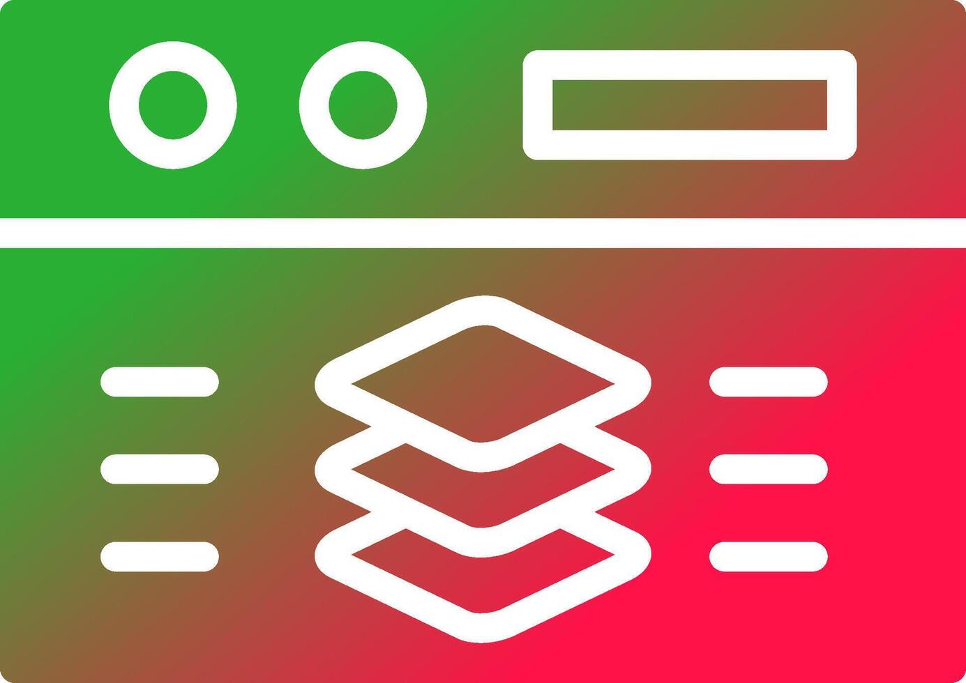 Full Stack Developer Creative Icon Design vector