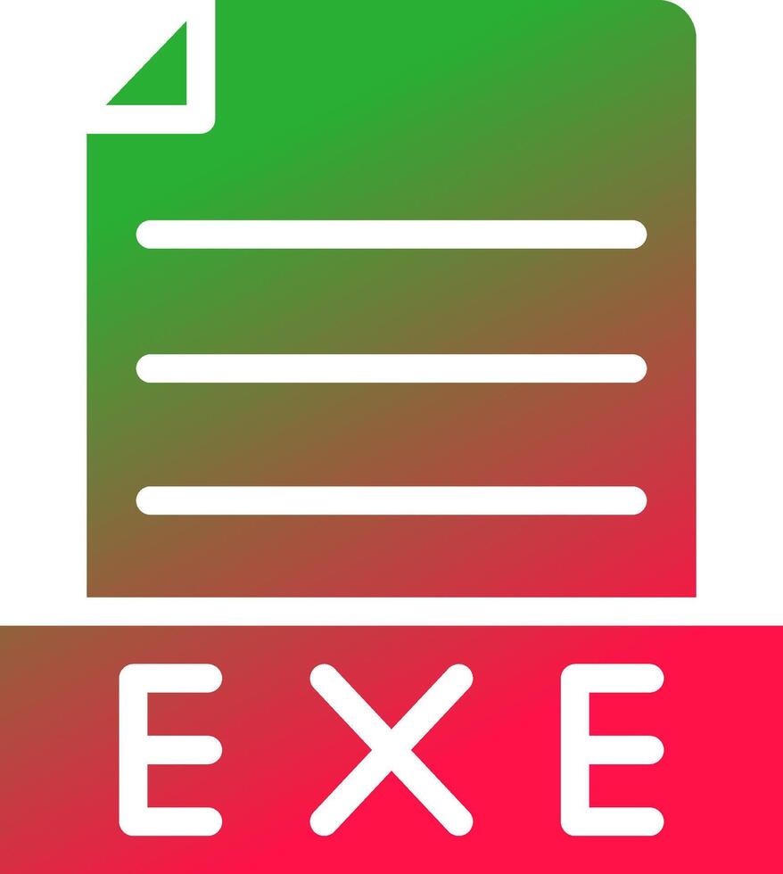 Exe Creative Icon Design vector