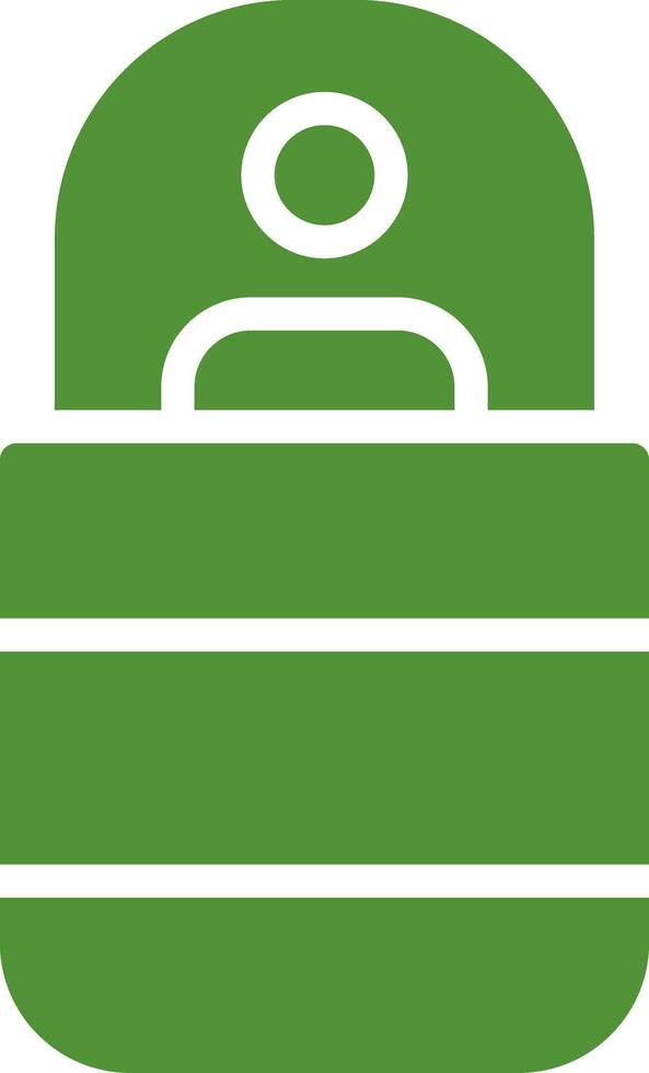 Sleeping Bag Creative Icon Design vector