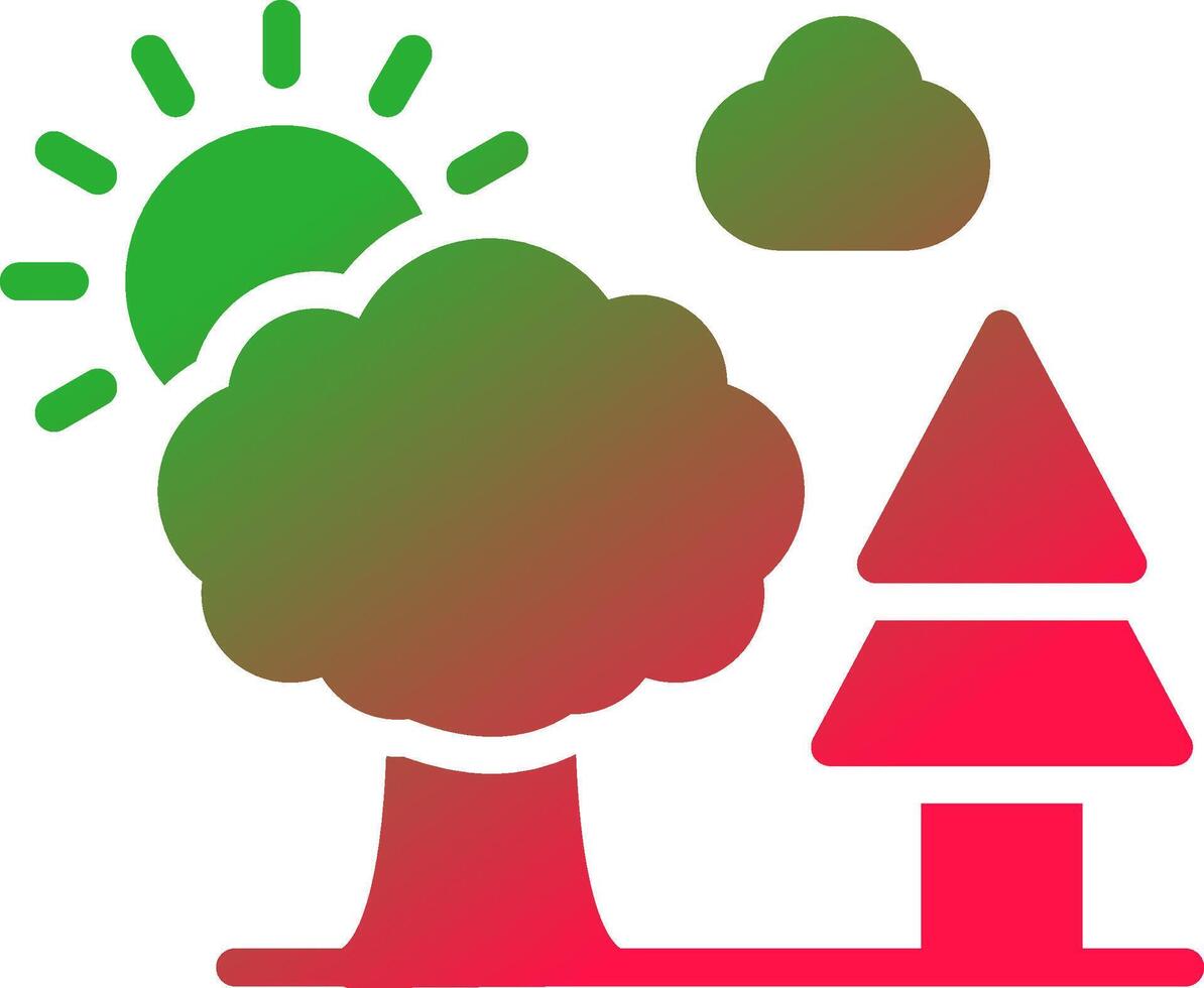 Trees Creative Icon Design vector