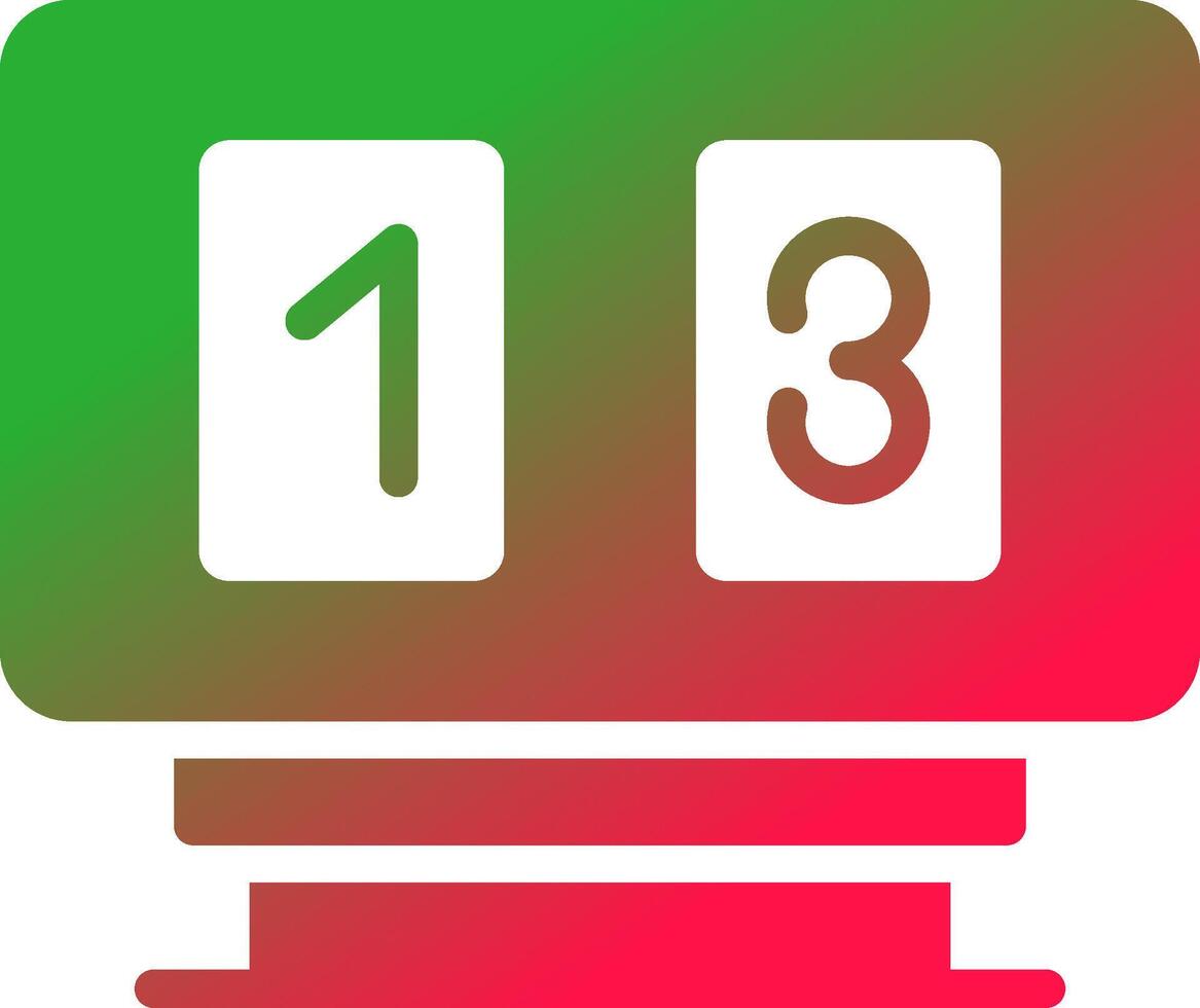 Scoreboard Creative Icon Design vector