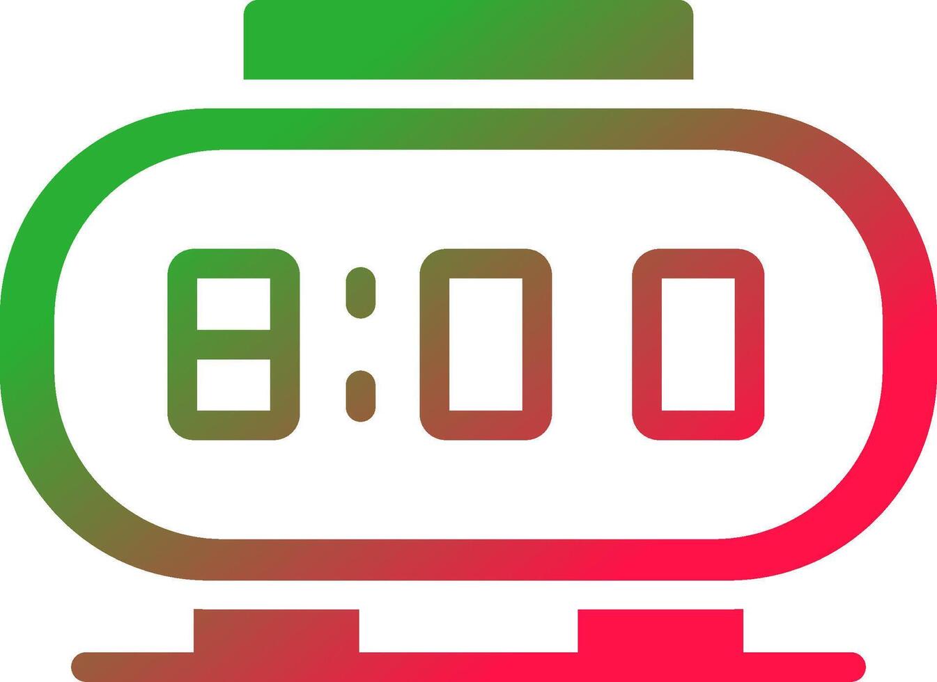 Digital Clock Creative Icon Design vector