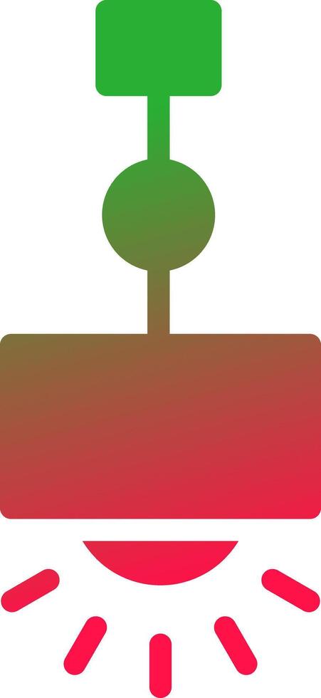 Hanging Lamp Creative Icon Design vector