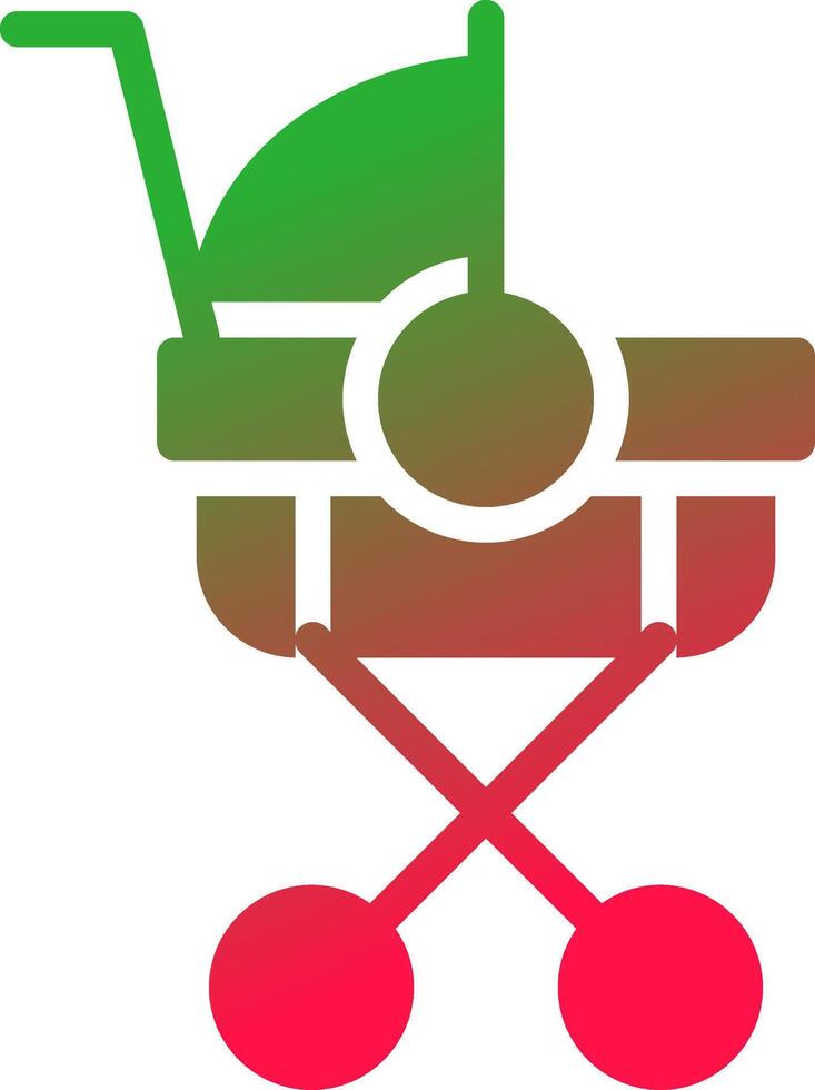 Stroller Creative Icon Design vector