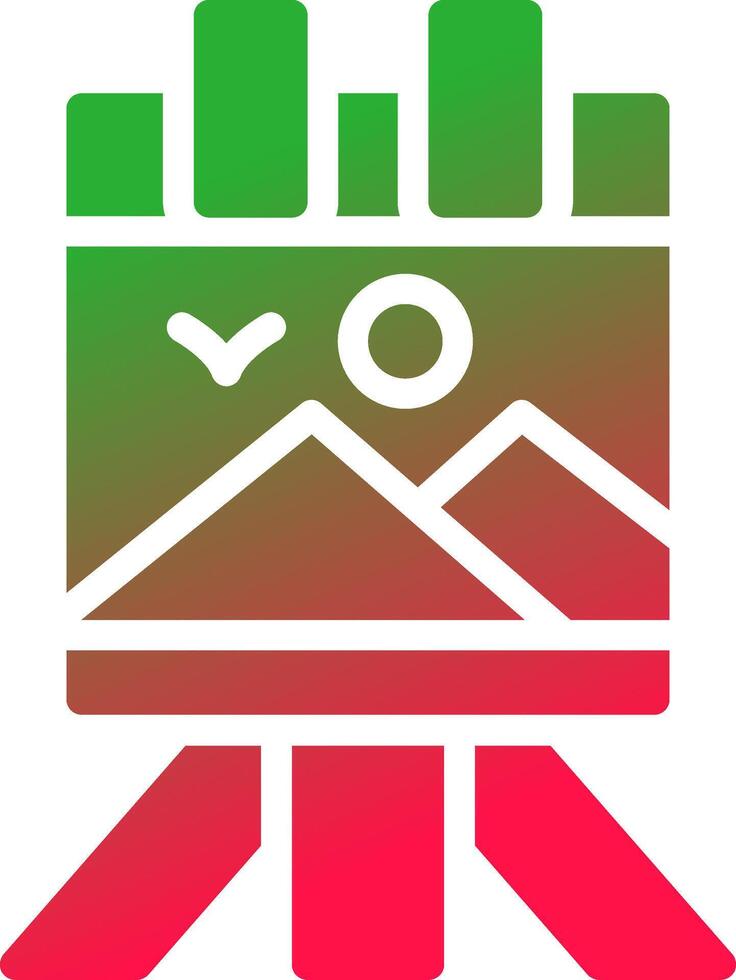 Canvas Creative Icon Design vector