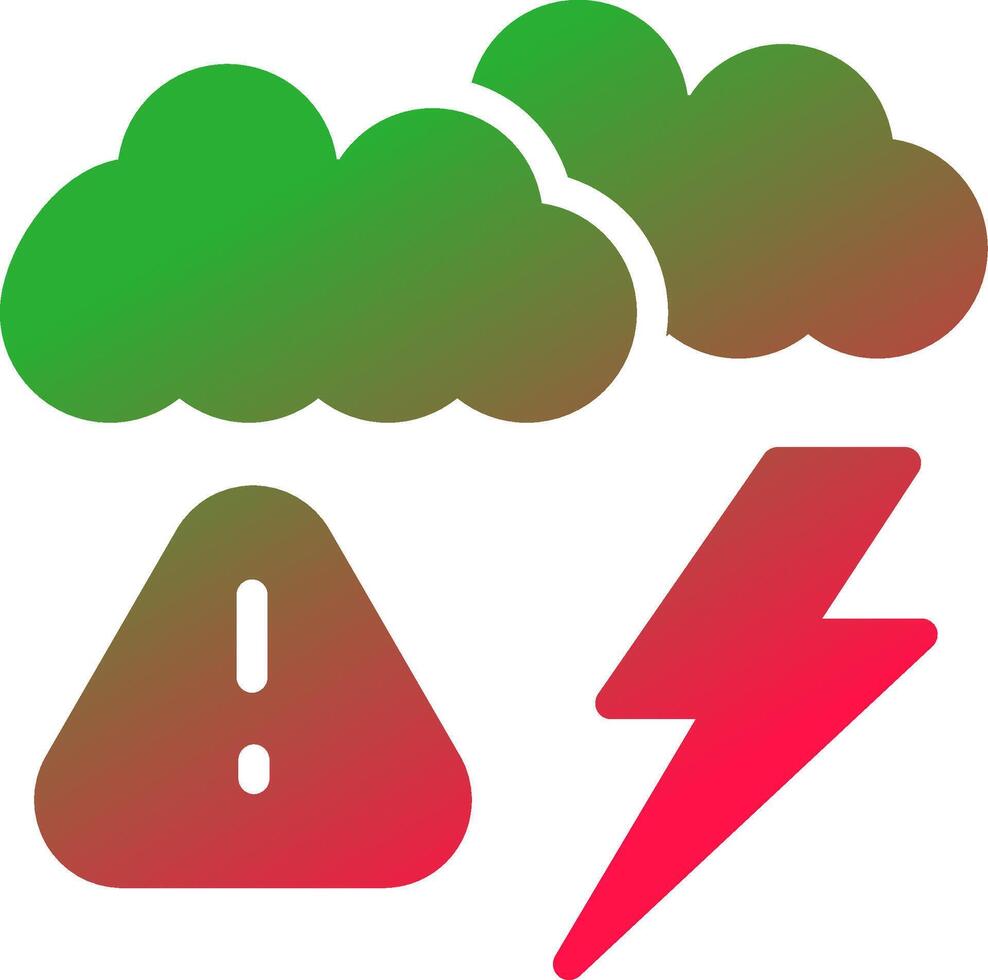 Weather Alert Creative Icon Design vector