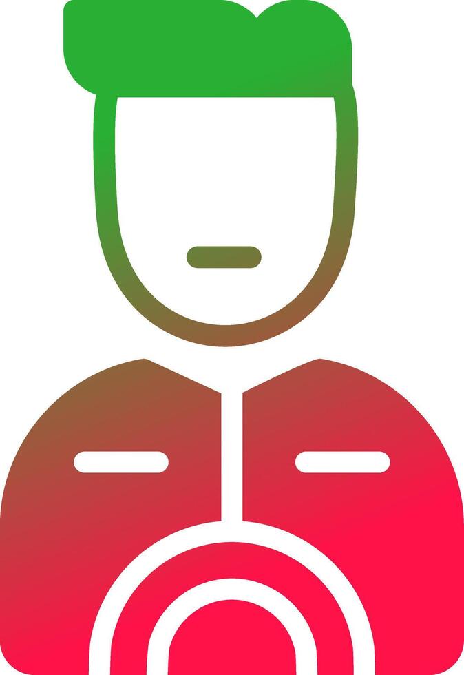 Taxi Driver Creative Icon Design vector