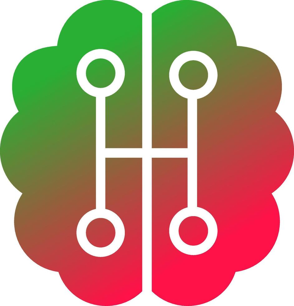 Humanoid Robot Creative Icon Design vector